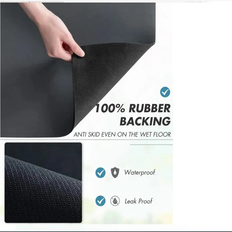 Coffee Mat - Coffee Bar Mat for Countertops | Coffee Bar Accessories Fit Under Coffee Maker Machine | Absorbent Hide Stain Rubbe Peaceful Pleasures Health and Wellness