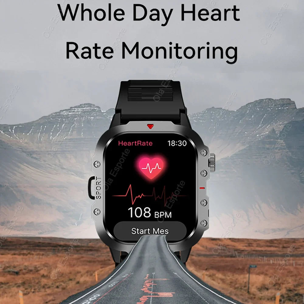 HW12 Military Sport Smartwatch 2.01" AMOLED Bluetooth 3ATM