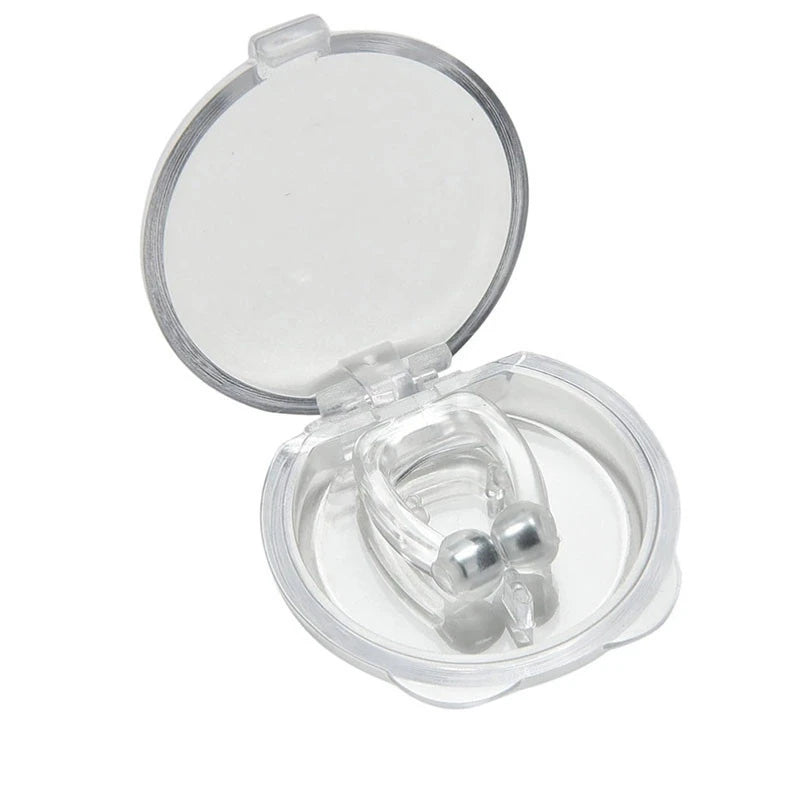 Magnetic Anti-Snoring Nose Clip | Silicone Sleep Aid with Case