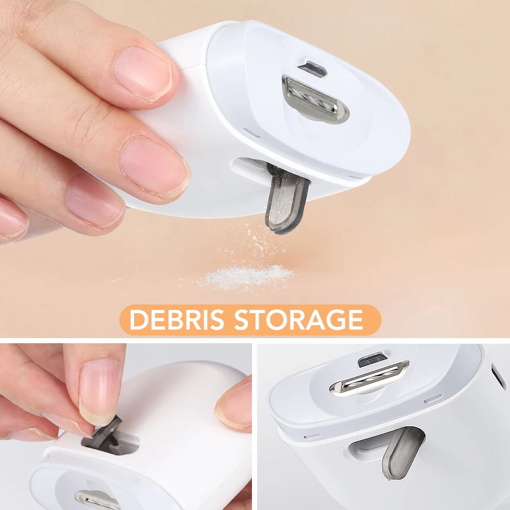 Electric Nail Clipper with LED Light | Rechargeable Trimmer
