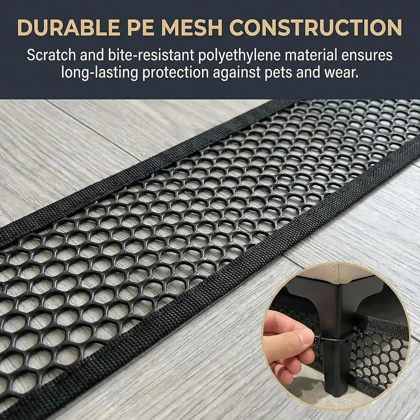 Under Couch Blocker for Kids & Pets – Cuttable Nylon Barrier Furniture Barrier Blocker Peaceful Pleasures Health and Wellness