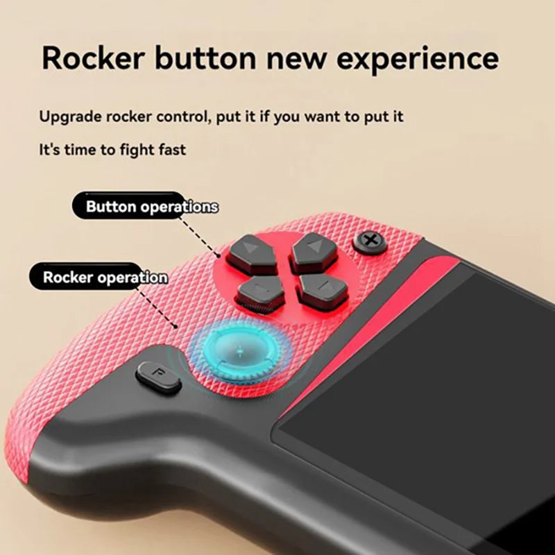 Q21 Retro Portable Game Console, 3.5-inch LCD Screen, Preloaded with 500 Games, Supports TV Connection for Single-Player Gaming Peaceful Pleasures Health and Wellness