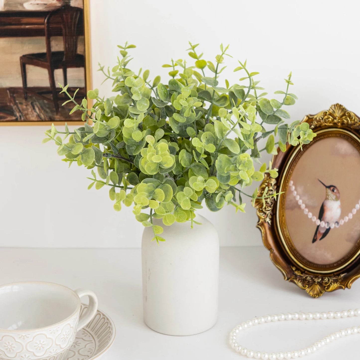 Artificial Eucalyptus Stems for Wreaths, Wedding & Home Décor