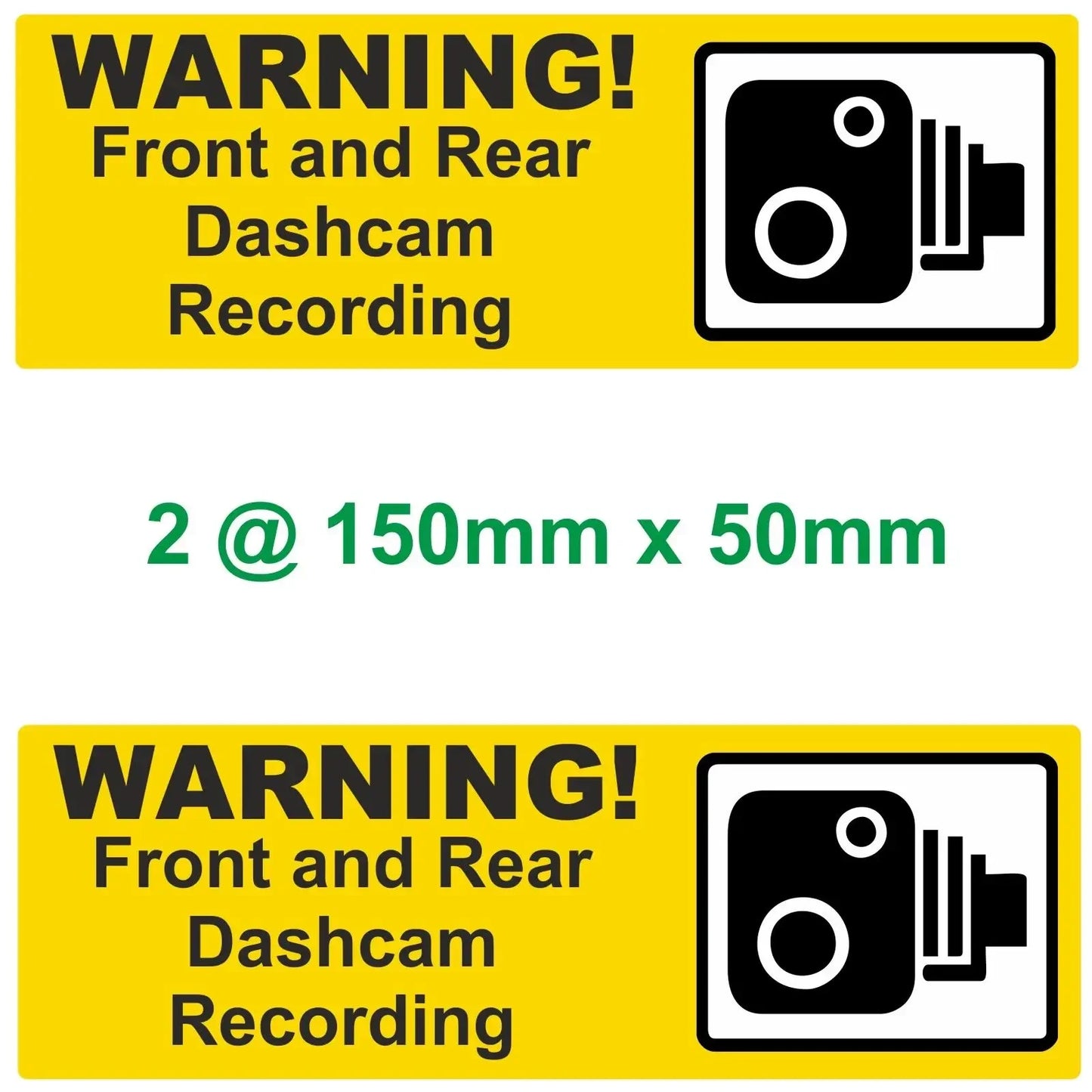 Pack of 5 Dash Cam Recording Laminated Vinyl Warning Stickers Taxi Car Minibus Van etc Peaceful Pleasures Health and Wellness