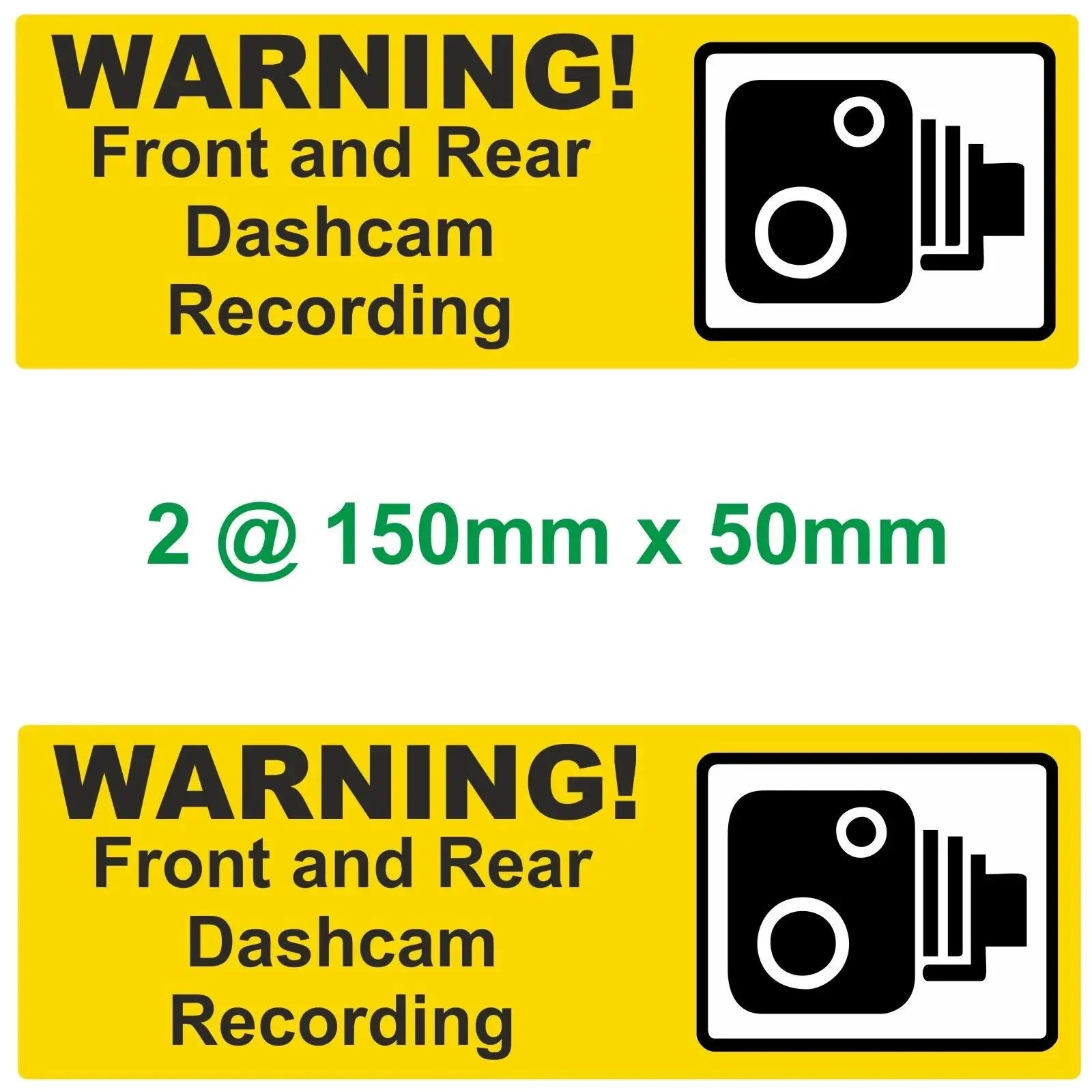 Pack of 5 Dash Cam Recording Laminated Vinyl Warning Stickers Taxi Car Minibus Van etc Peaceful Pleasures Health and Wellness