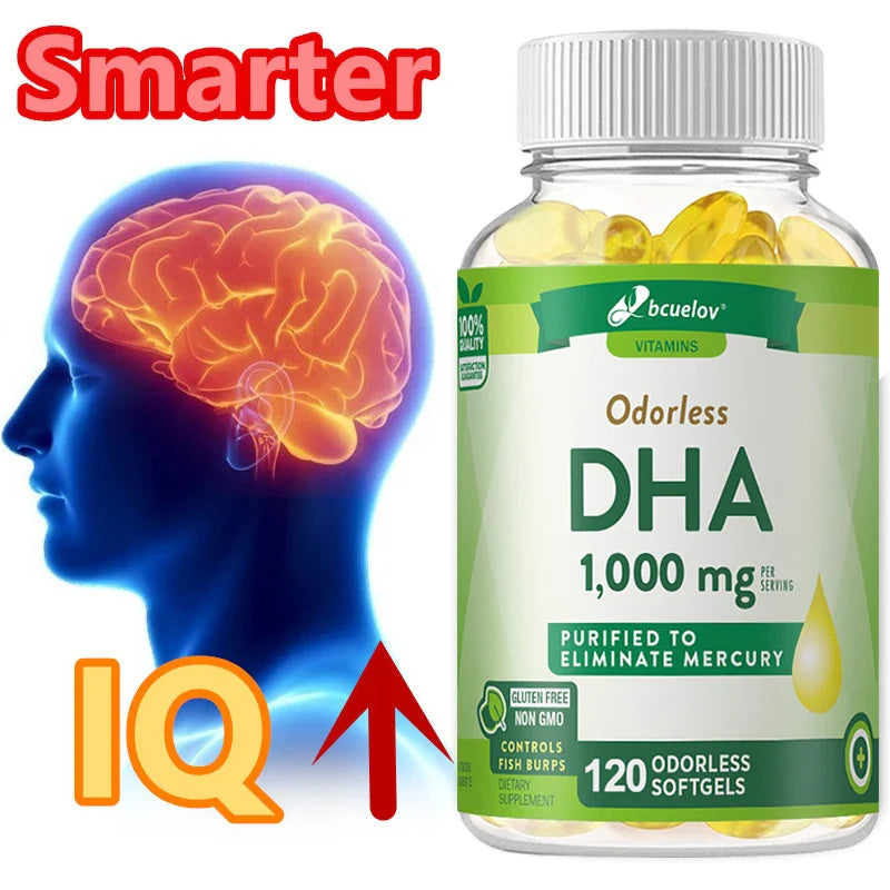 Bcuelov High Potency DHA Capsules – Brain & Cognitive Support