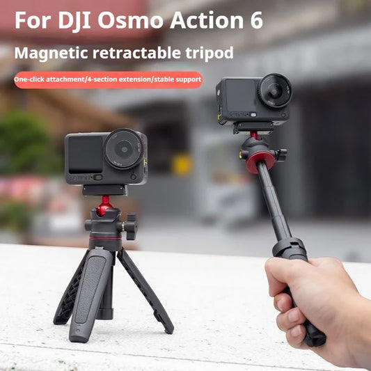 Desktop Selfie Stick & Tripod Extension Pole for DJI Action 6 Camera Tripod Accessory Oasis Select