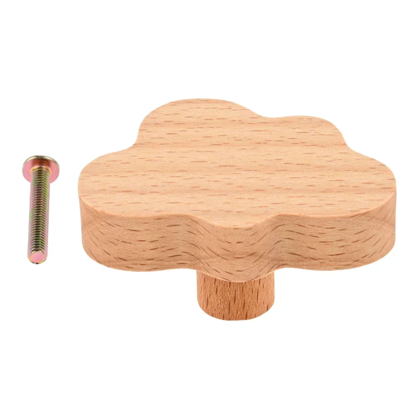Cute Animal Wooden Cabinet Knobs & Drawer Handles w/ Screw