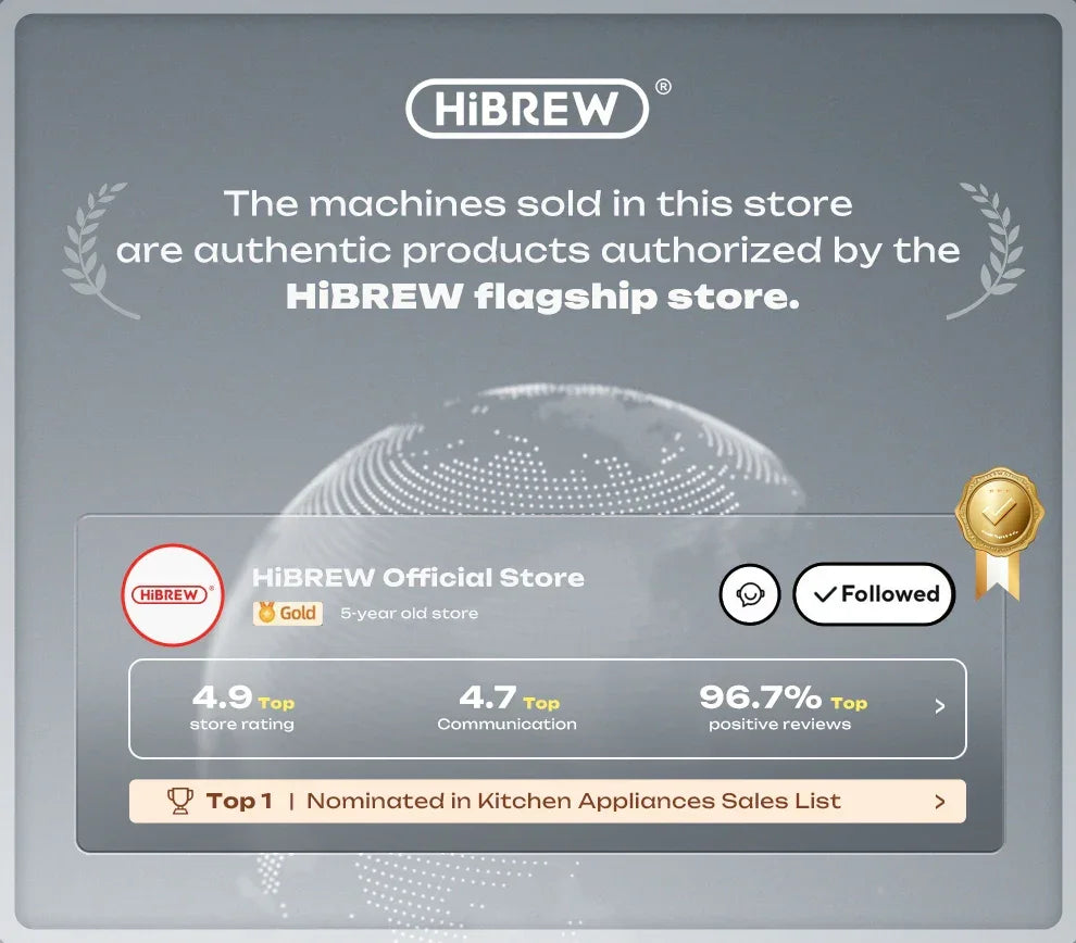 HiBREW Multiple Capsule Coffee Machine 5 in 1 | 20 Bar Coffee Machines Peaceful Pleasures Health and Wellness