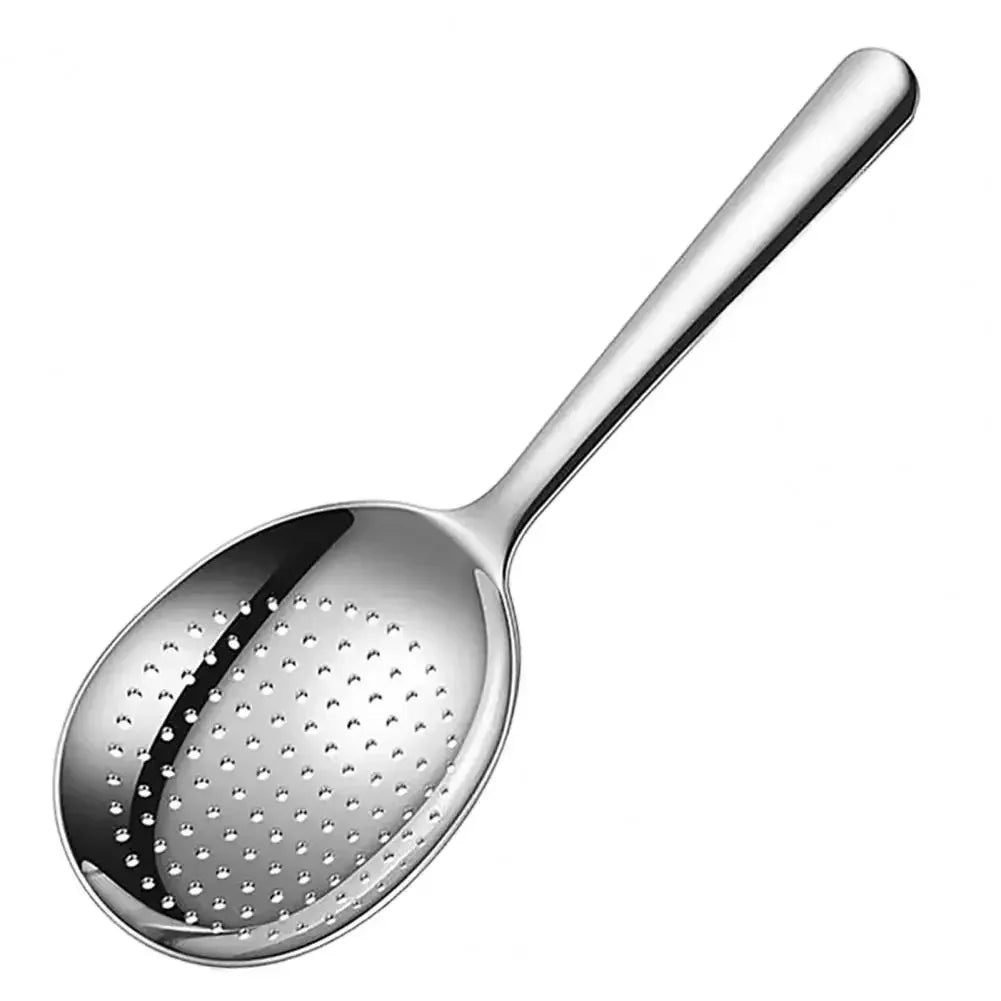Stainless Steel Slotted Serving Spoon & Ladle | Heat-Safe Handle Serving Spoon & Ladle Peaceful Pleasures Health and Wellness B