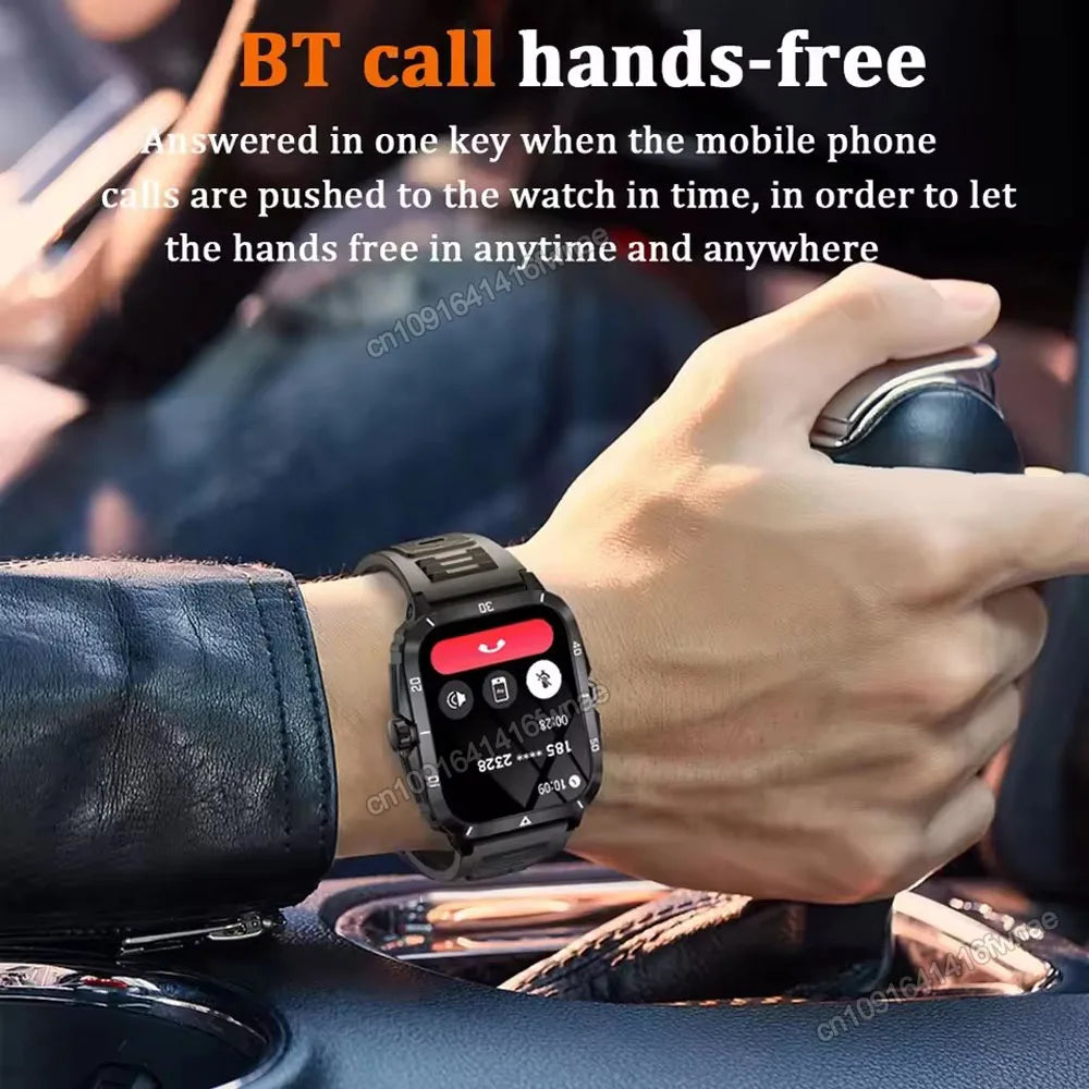 2025 Sport Smart Watch For Men 1.96'' Screen Blood Oxygen Bluetooth Call Watch 100+Sport Waterproof Smartwatch Man Reloj Hombre Peaceful Pleasures Health and Wellness