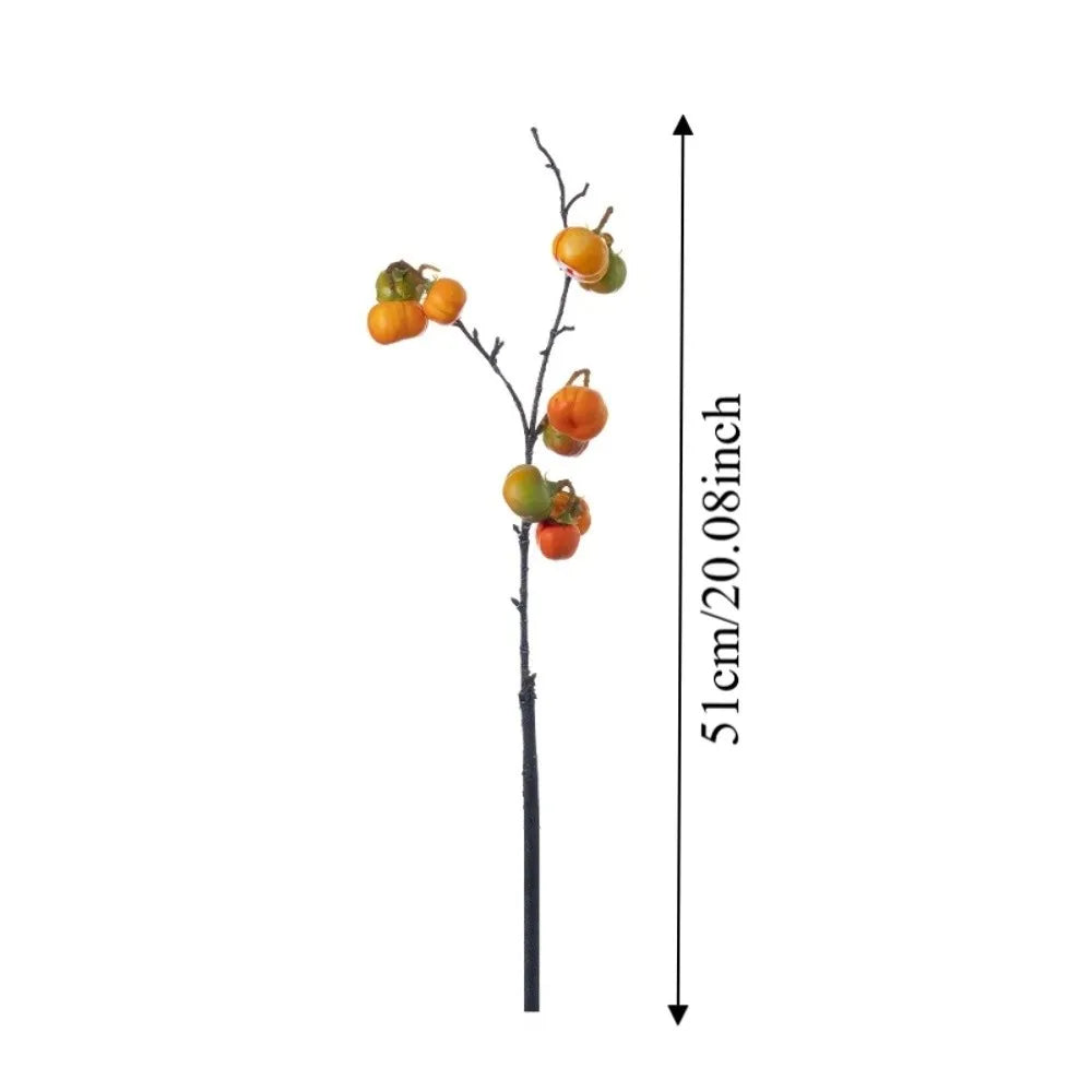 Artificial Pumpkin Branch | Handmade Foam Fall Decor 51cm