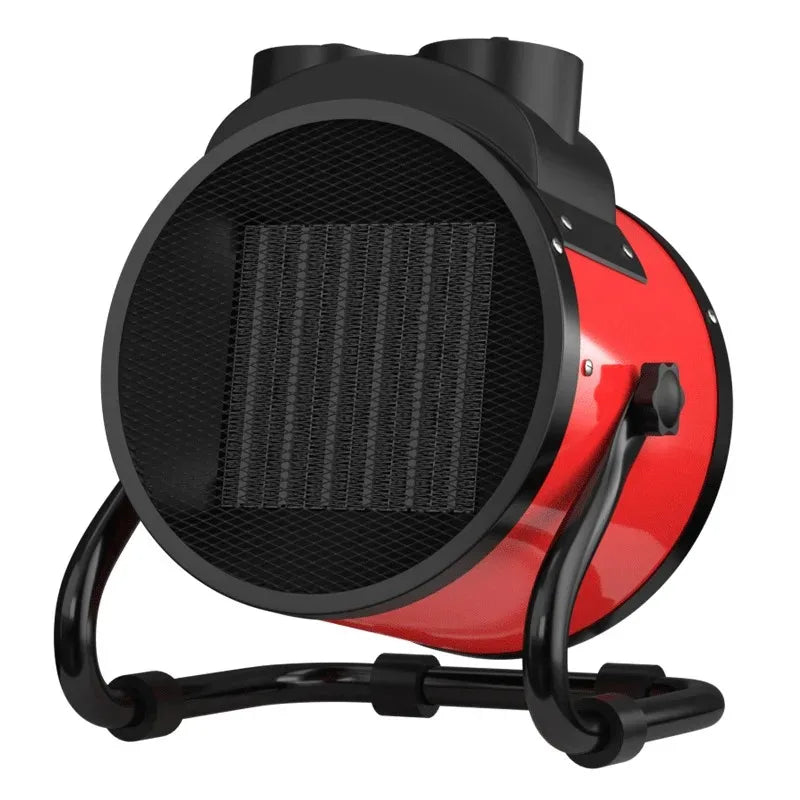 Portable 2000W Fast Heating Space Heater Adjustable Thermostat 2 Settings Fan Mode Overheat Tip-Over Protection Energy Saving Peaceful Pleasures Health and Wellness A EU