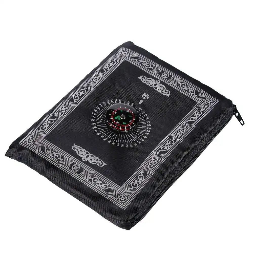 Portable Prayer Rug with Compass & Pouch – 100x60cm Mat