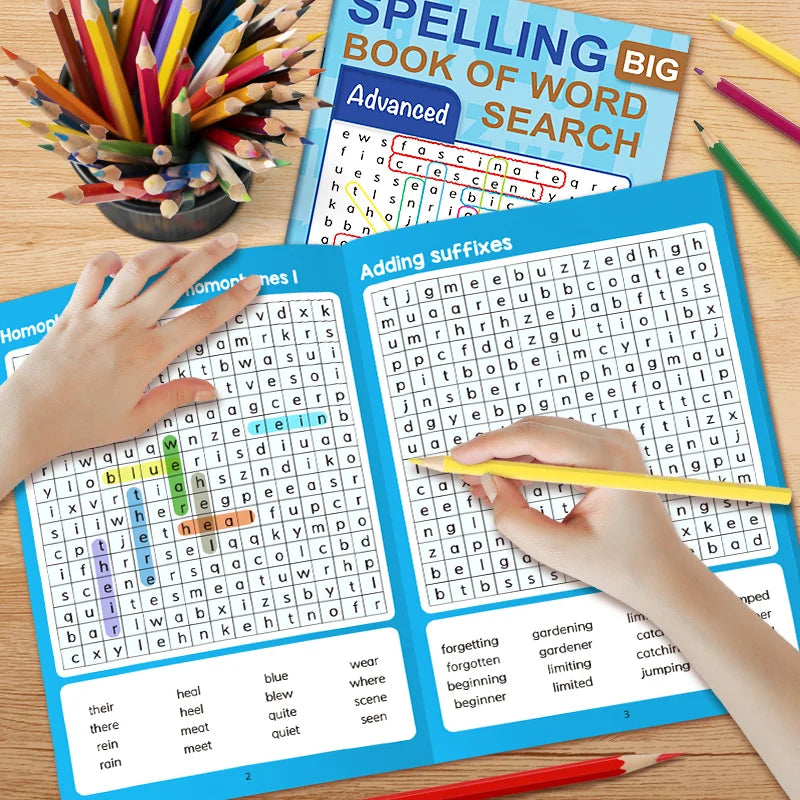 Advanced Elementary Word Search Book 32 Pages Spelling Mixed Words