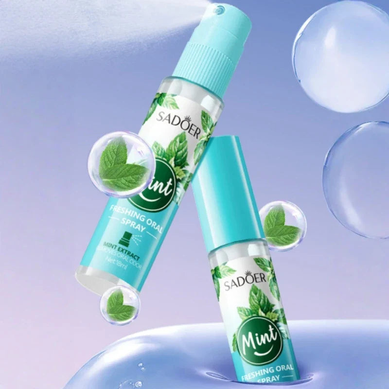 Mint & Peach Fresh Breath Mouth Spray – Oral Freshener