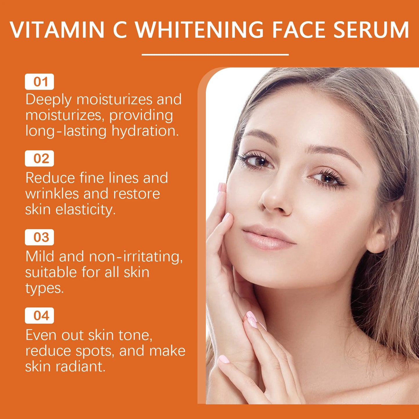Vitamin C Brightening Face Serum – Fades Dark Spots & Melasma