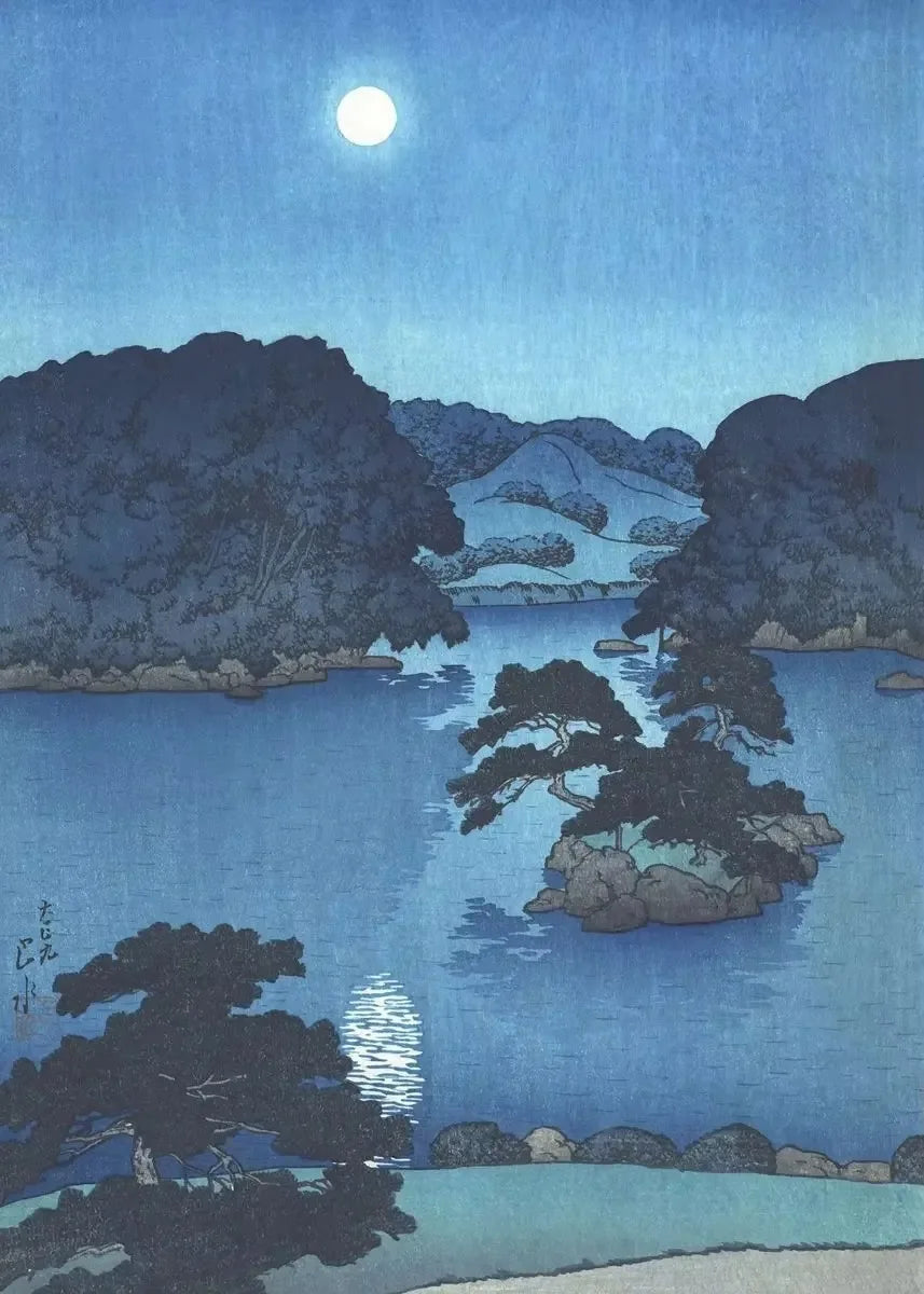 Kawase Hasui Japanese Landscape Canvas Wall Art Print | Retro