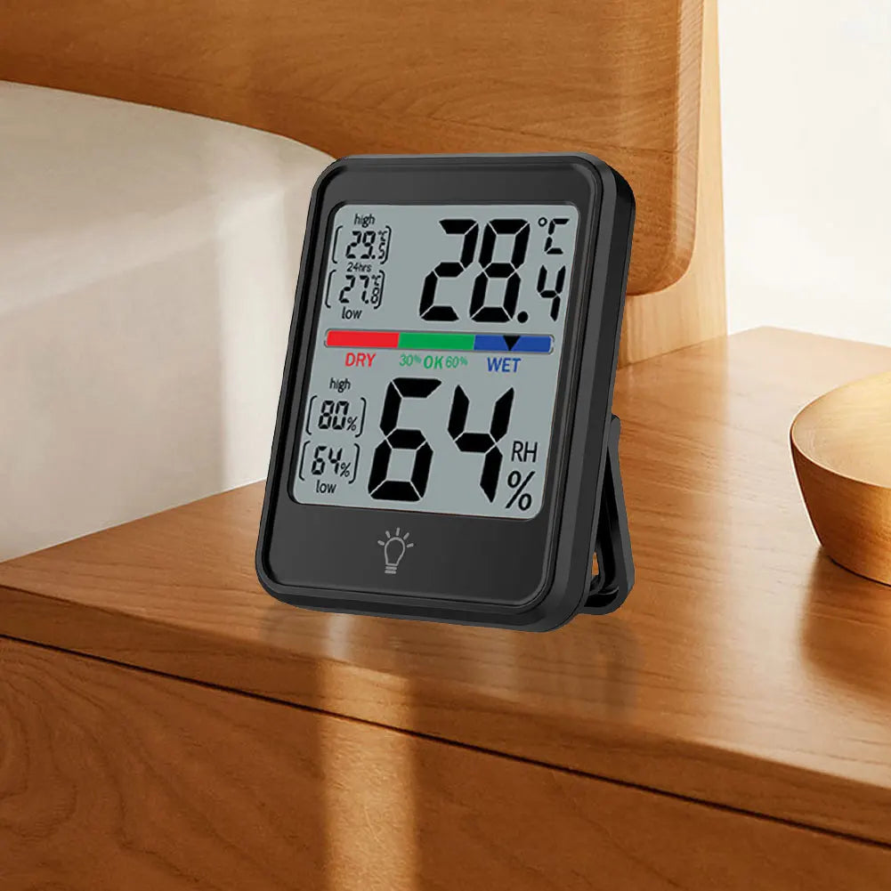 Digital Thermometer Hygrometer | Large Screen Magnetic Indoor Monitor