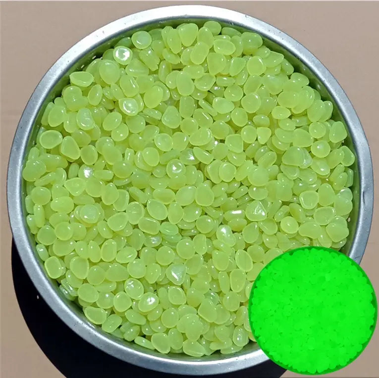 200Pcs Glow in the Dark Pebbles – Garden, Aquarium & Patio