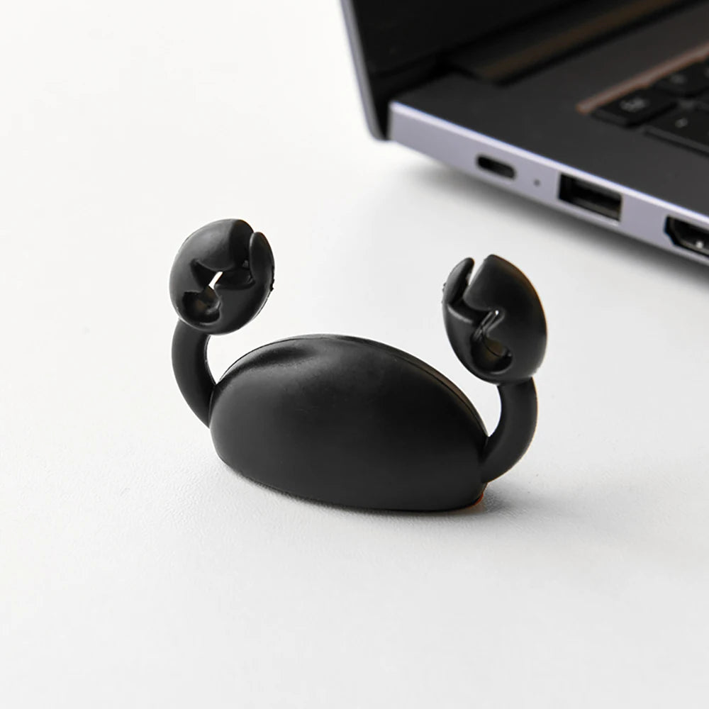 Cartoon Crab Cable Organizer Mobile Charging Holder Storage Bundle