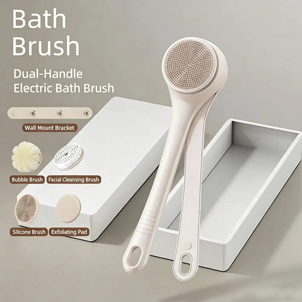 4-in-1 Electric Bath Brush – Waterproof Shower Body Scrubber