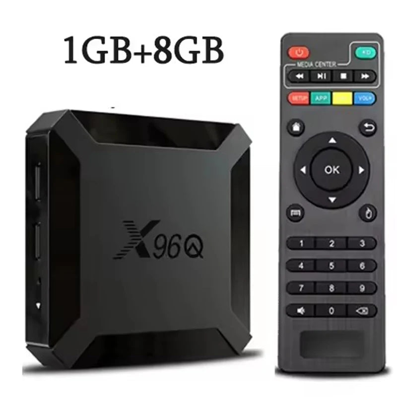 Hot X96Q Smart Set Top Box Android 10.0 Allwinner H313 Quad Core 2.4G Fast 4K VS X96 Mini Set Top Box Media Player Peaceful Pleasures Health and Wellness 1G8G US Plug