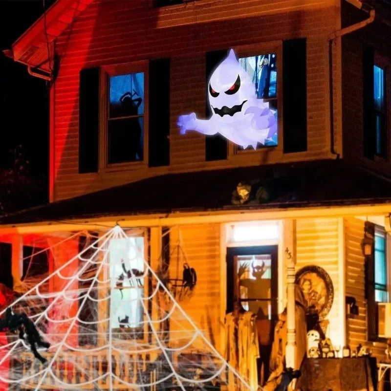 Spooky Halloween Inflatable White Ghost Outdoor Decoration Light Up Scary Decor for Garden Party Indoor Yard unique Party Peaceful Pleasures Health and Wellness
