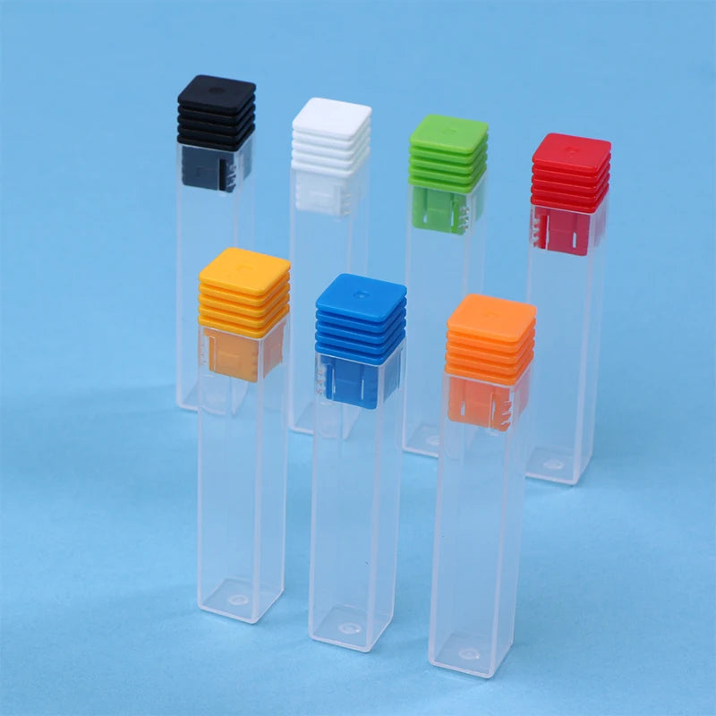 10-Pack Nail Drill Bit Storage Boxes | Clear Organizer Cases