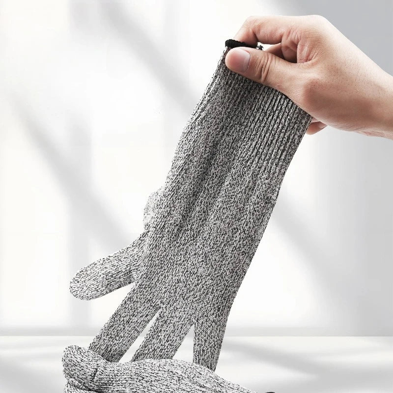 Level 5 Cut-Resistant Work Gloves – Anti-Slip HPPE Safety