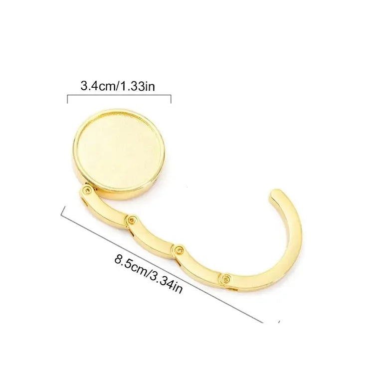 Fashion Bag Holder Handbag Hanger Folding Hook Holder Portable Key Rack Table Hook Hardware Travel Outdoor Storage Hanger Peaceful Pleasures Health and Wellness