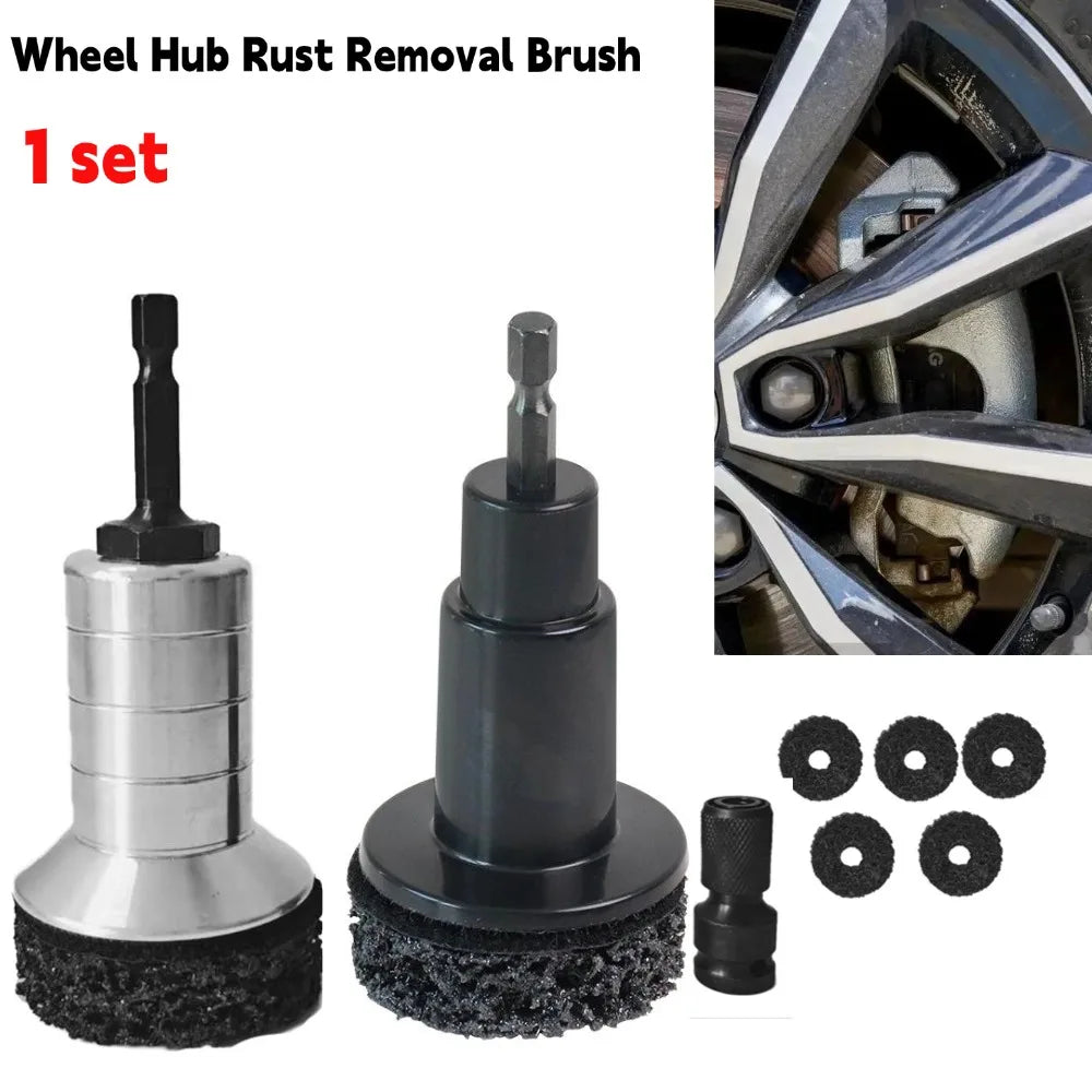 Professional Wheel Hub & Brake Disc Resurfacing Kit Rust Removal Brush Tool for Hub Surface & Stud Car Maintenance Repair Kit Peaceful Pleasures Health and Wellness