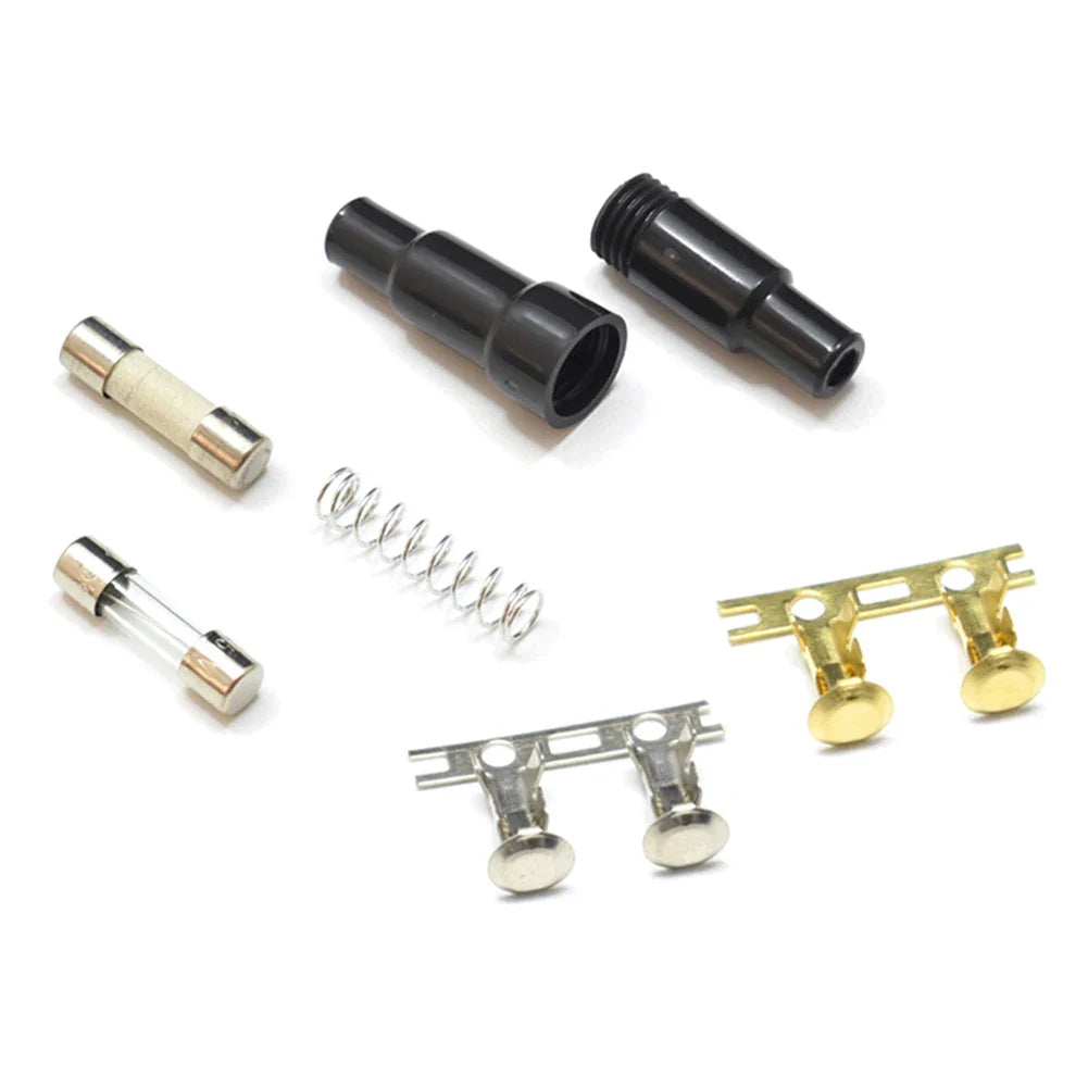 10-Pack 22AWG Glass Tube Fuse Holder 5x20mm & 6x30mm Screw
