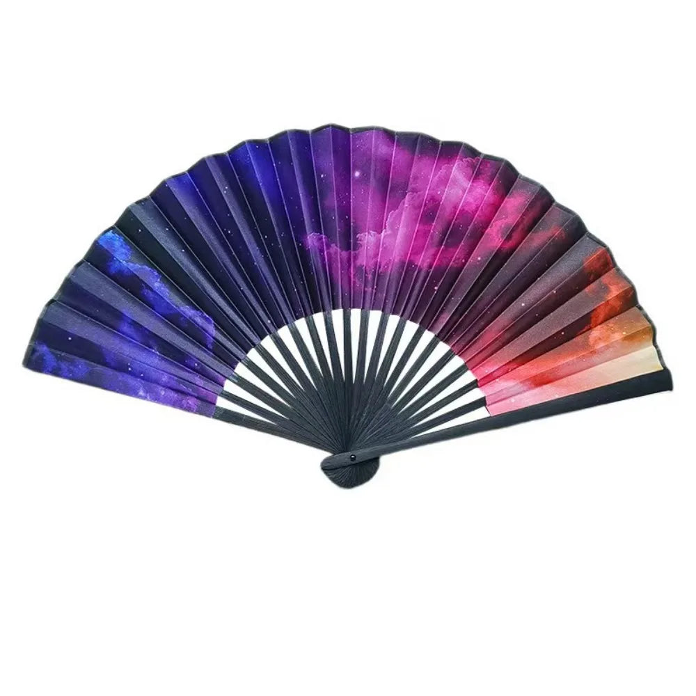 23cm Gradient Folding Kung Fu Fan | Rave, Dance & Costume