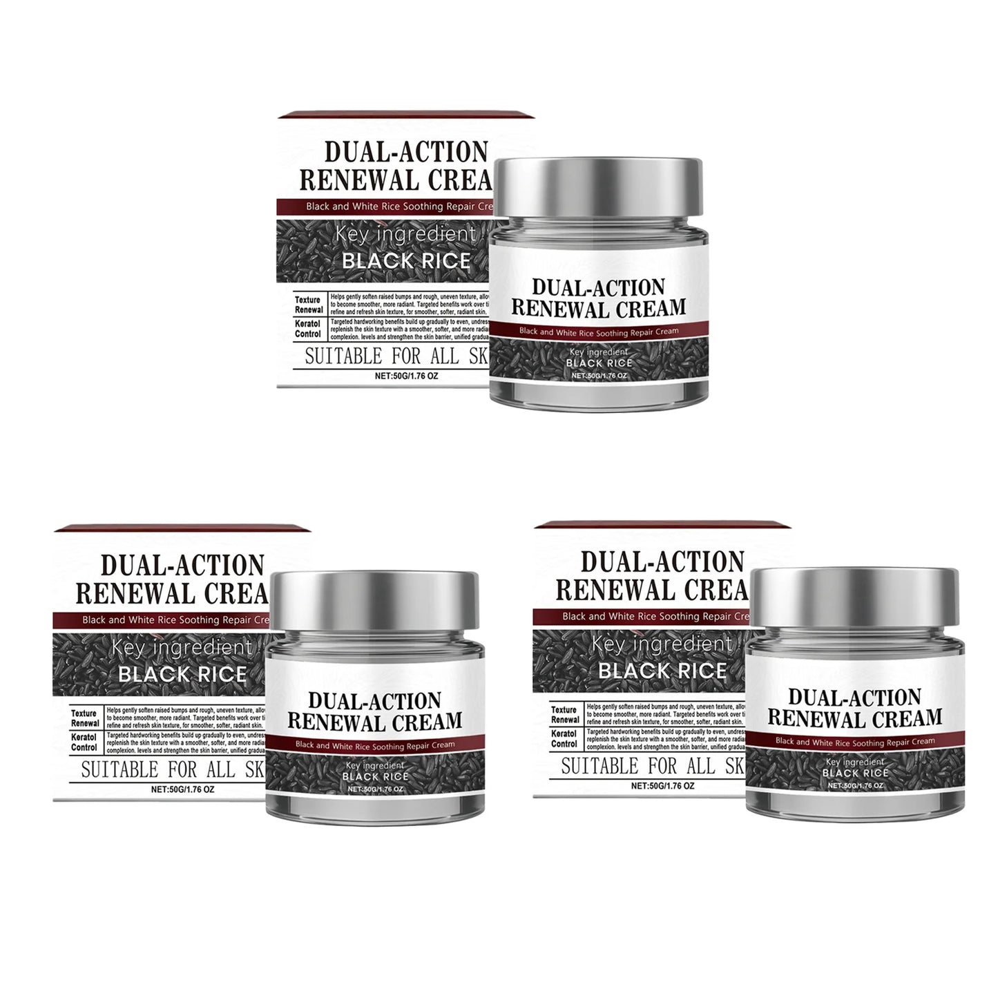 Korean Black Rice Exfoliating Brightening Body Cream 50g