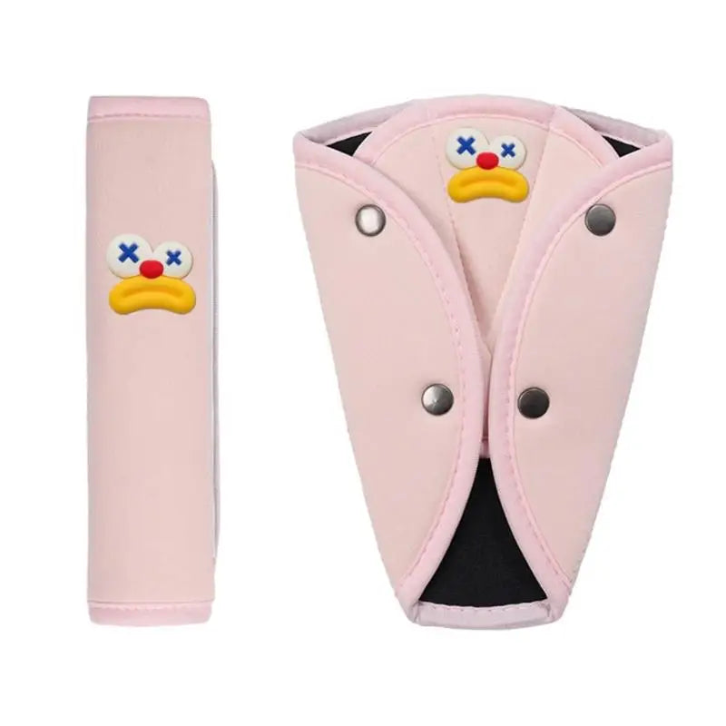 Kids Car Seat Belt Pads – Soft Ice Silk Shoulder Protector 2 Pack