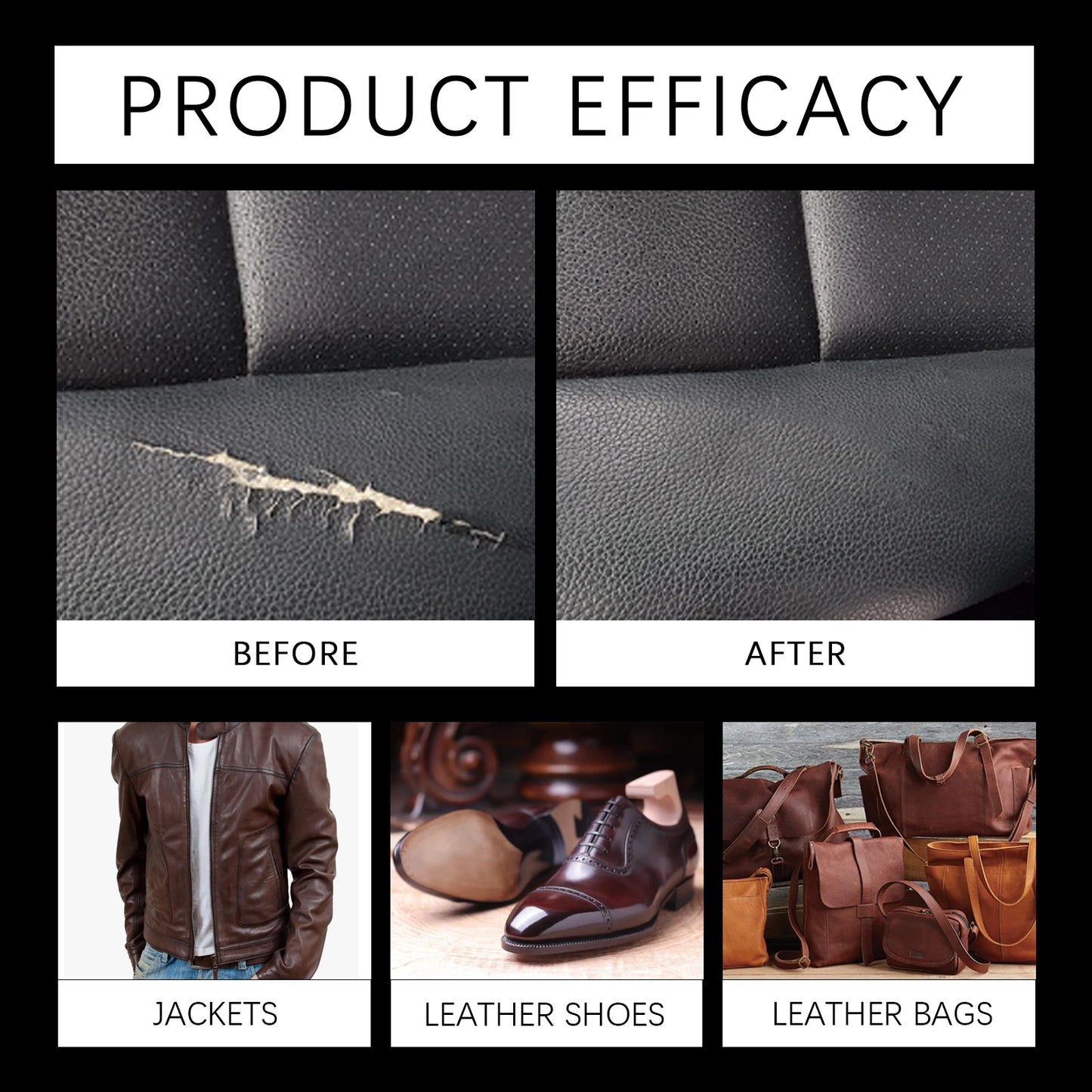 Leather Repair Gel – Car Seat Crack & Scratch Restorer 30ml
