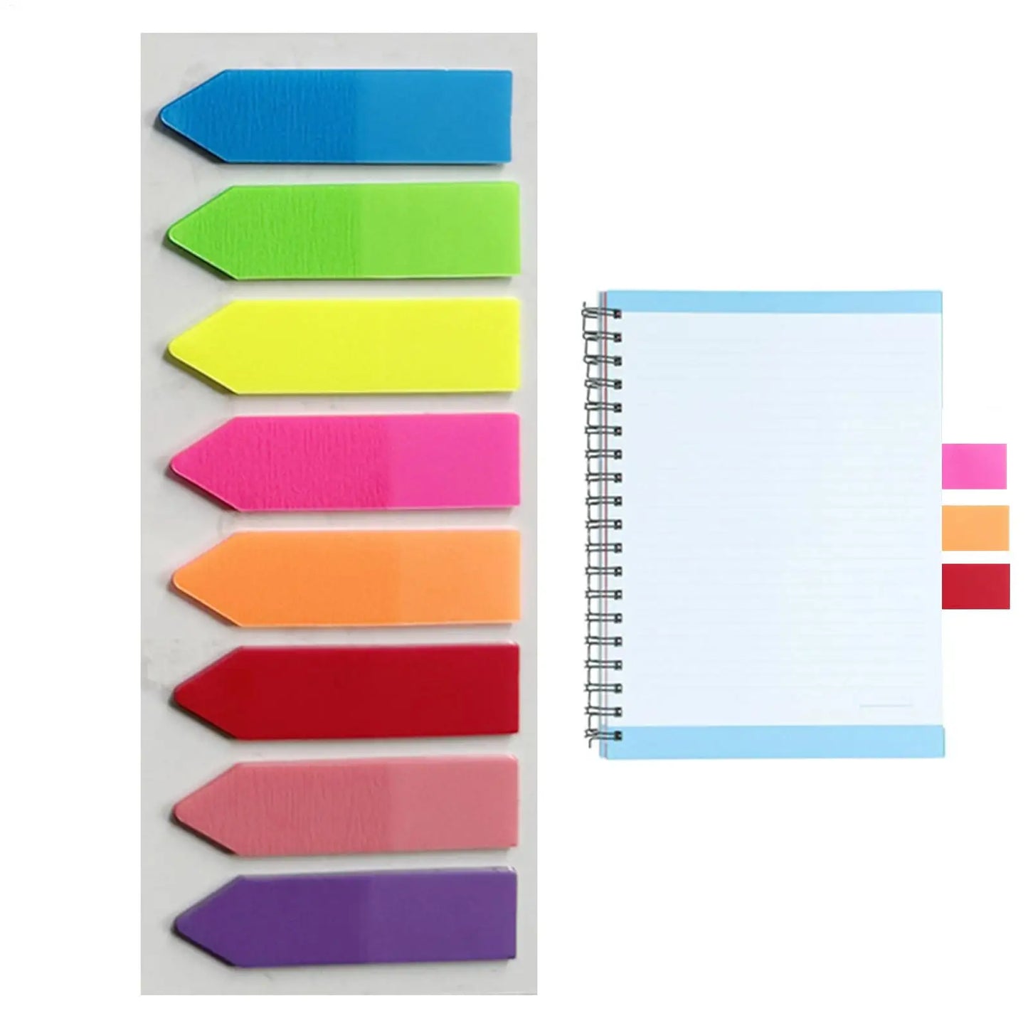Multicolor Sticky Page Marker Tabs – Writable Index Flags
