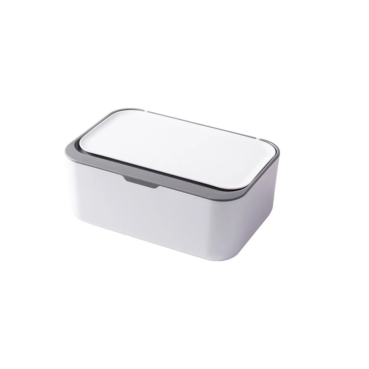 1Pcs Wet Wipes Dispenser with Lid Dustproof Tissue Storage Box for Home Office Wet Tissue Mask Storage Box Desktop Organizer Peaceful Pleasures Health and Wellness Gray