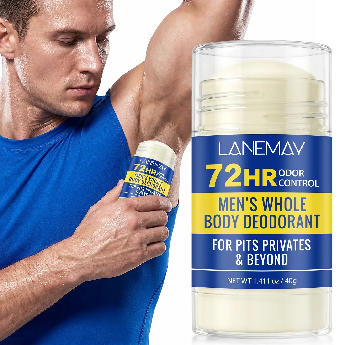 Men's 72HR Whole Body Deodorant Stick – Pits & Privates