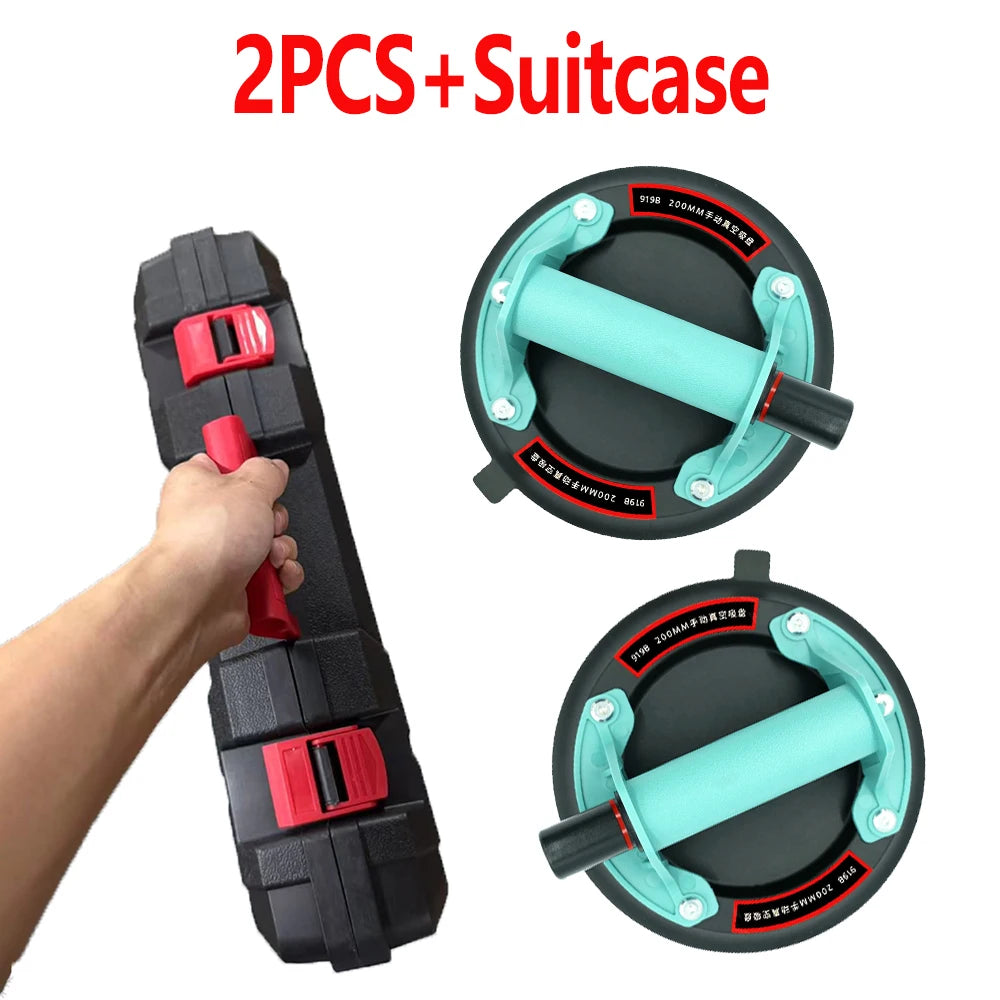 Heavy Duty 8" Vacuum Suction Cup Hand Air Pump Thickened Rubber for Glass Marble Tile Handling Peaceful Pleasures Health and Wellness green