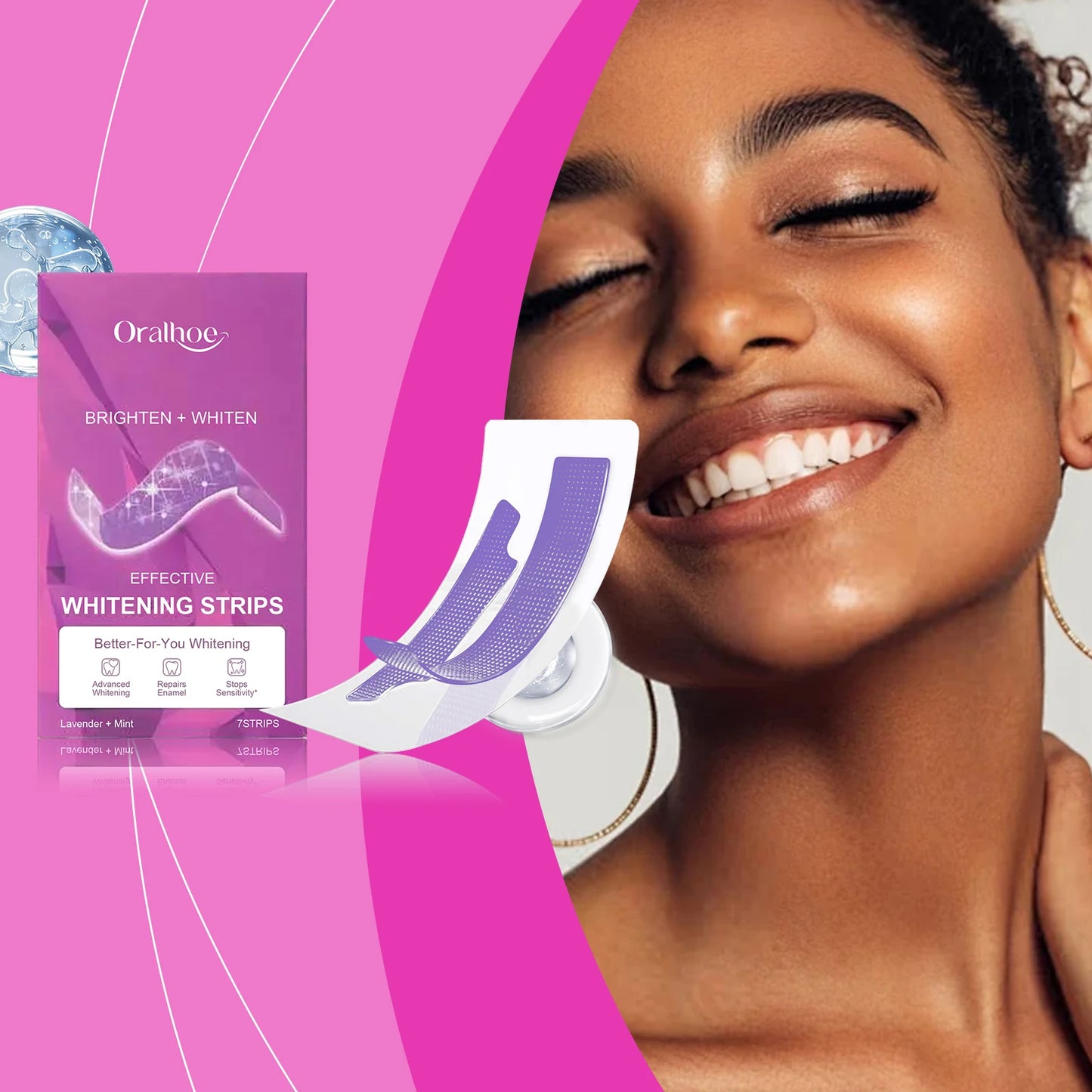 Oralhoe Teeth Whitening Strips – Remove Tea, Coffee & Smoke Stains