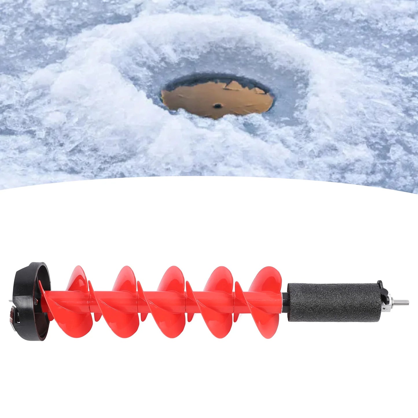 Ice Auger Nylon Drill Steel Cutter Cutting Diameter Positioner