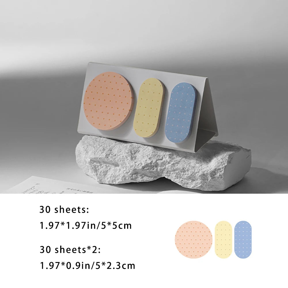 Calendar Sticky Notes Polka Dot Geometric Note Stickers Office Ledger