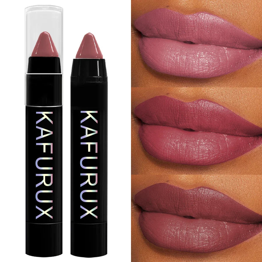 KAFURUX 15-Color Velvet Matte Lip Liner Pencil | Waterproof
