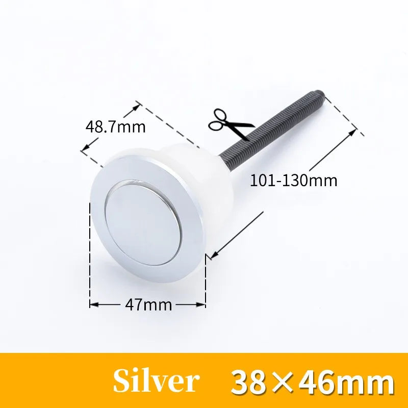 Universal Dual Flush Toilet Tank Button | 38/48/58mm Chrome