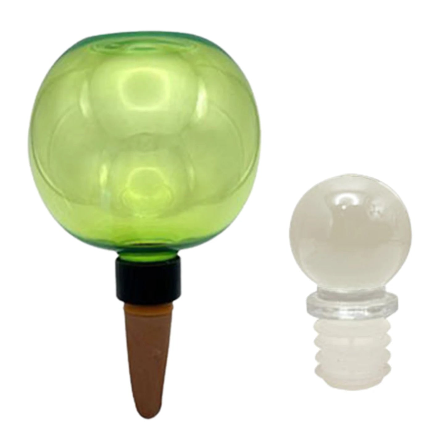 Self Watering Globes Top Fill Automatic Plant Watering Globes Automatic Houseplant Drip Irrigation for Vacation Plant Savers Peaceful Pleasures Health and Wellness 1Green