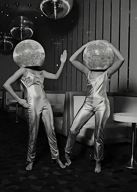 Disco Ball Canvas Wall Art | 70s Funky Girly Room Decor Print
