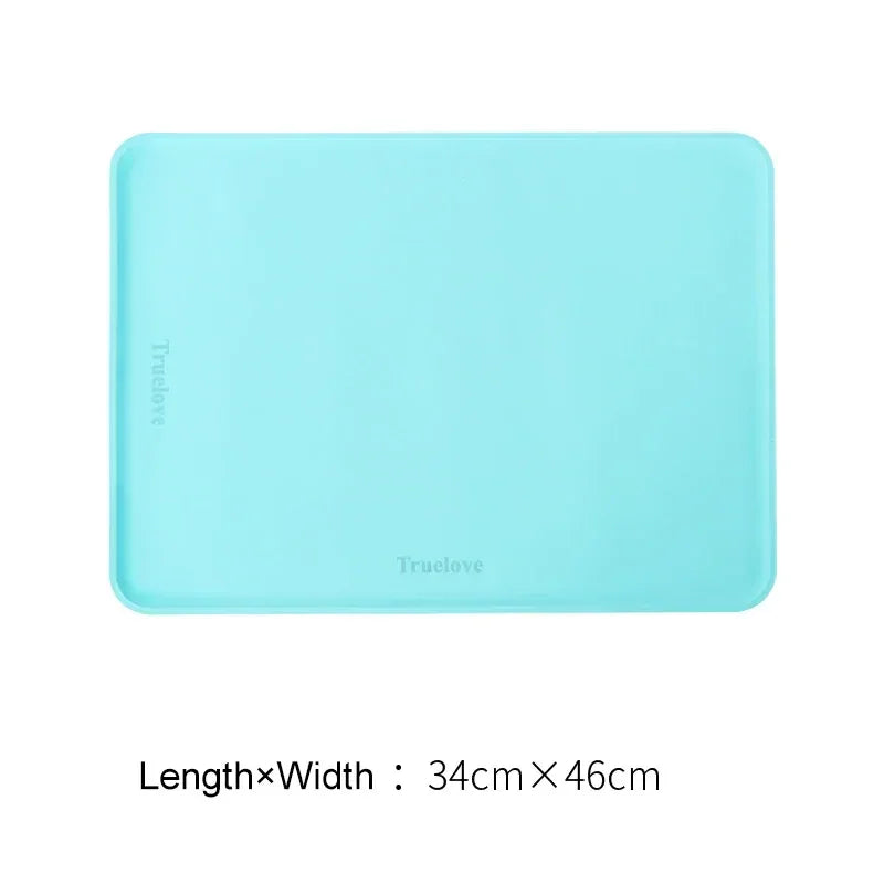 Truelove Silicone Pet Feeding Mat – Waterproof & Non-Slip TLX3111 Peaceful Pleasures Health and Wellness Blue 46-34CM China Mainland