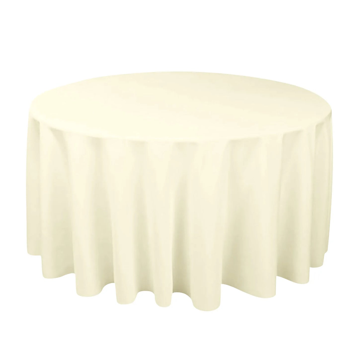 Round Satin Tablecloth – Water-Resistant Wedding & Banquet Cover